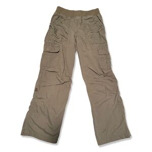 LL BEAN Girls Army Green Utility Cargo Pants